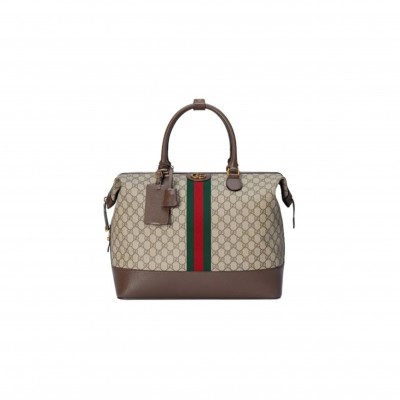 GUCCI SAVOY GG SUPREME CANVAS HOLDALL 763295 (42*31.5*21cm)